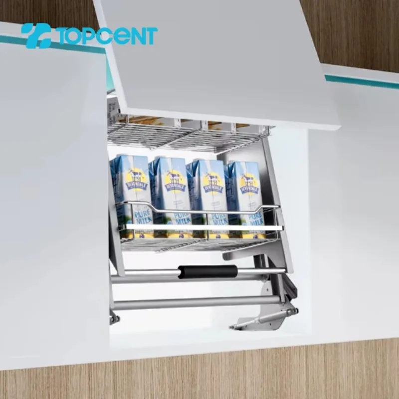 

Kitchen Cabinet Accessories Hardware Double-layer Storage Basket