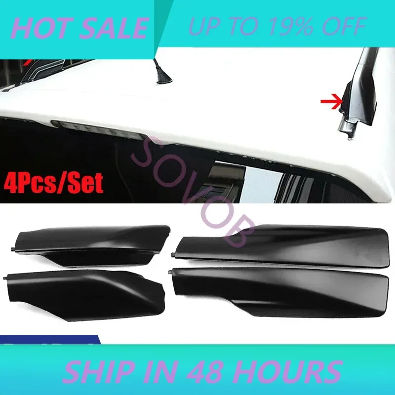 Juego de 4 Cubiertas para Rieles de Techo, Cubiertas Protectoras de Alta Calidad para Rieles de Techo, Repuesto para Toyota RAV4 XA30 2006-2012