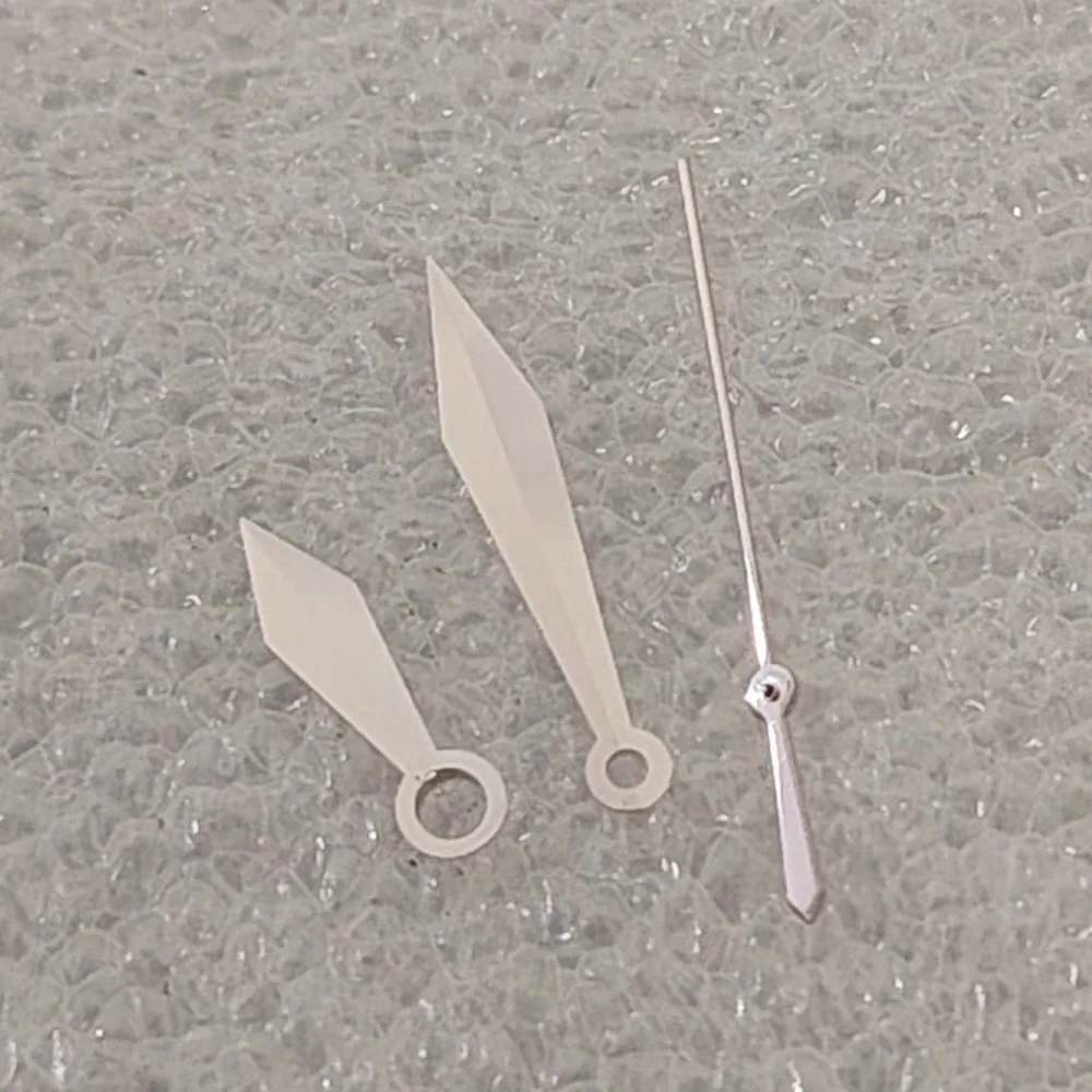 عقارب ساعة على شكل سيف NH35 عقارب ذهبية وردية فضية بدون إبرة ساعة مضيئة متوافقة مع حركة NH35 NH36