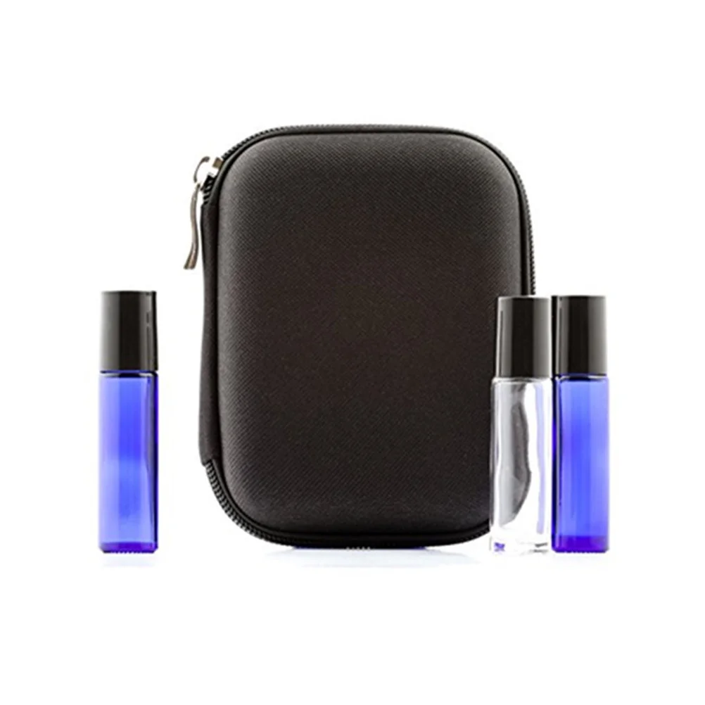 

Сумка для хранения эфирного масла на 10 бутылок, портативный дорожный чехол на молнии, противоударный органайзер с защитой от падения для масел в бутылках 10 мл, черный