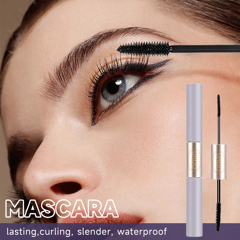 両端マスカラ、まつげプライマー＆マスカラ、細筆＆太筆ヘッド、ボリュームアップ＆長さ出し、長持ち、耐水性