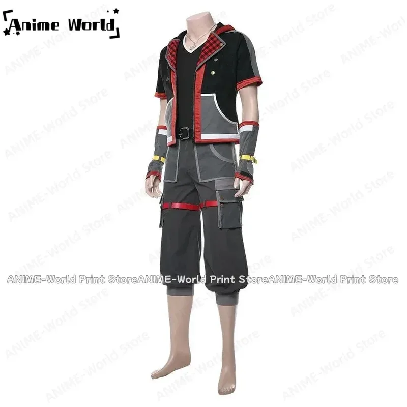 《Custom 》Game Kingdom Hearts Iii Sora Cosplay Costume Party Christmas Halloween Any Sizes;2,k'5,t;8.