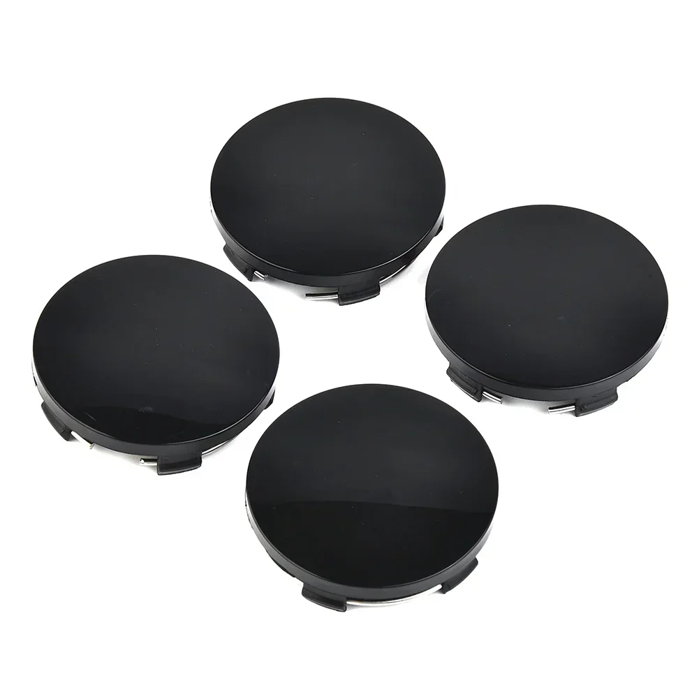 4pcs/set 56mm 60mm Car Wheel Hub Center Caps ABS Black/Silver Universal Vehicle Wheel Hub Center Cap Cover Badge Emblem