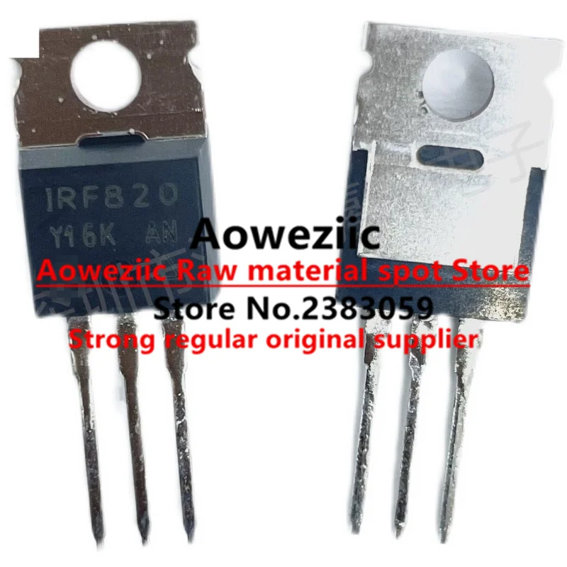 Aoweziic 2021+  100% New Imported Original   IRF820PBF IRF820 TO-220 MOS FET 2.5A 500V