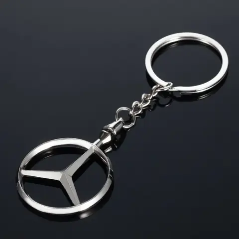 메르세데스 벤츠 W210 W211 W124 W176 W203 W204 W212 CLA CLK GLA GLC용 금속 자동차 키 체인 키홀더 키 액세서리, 1 개