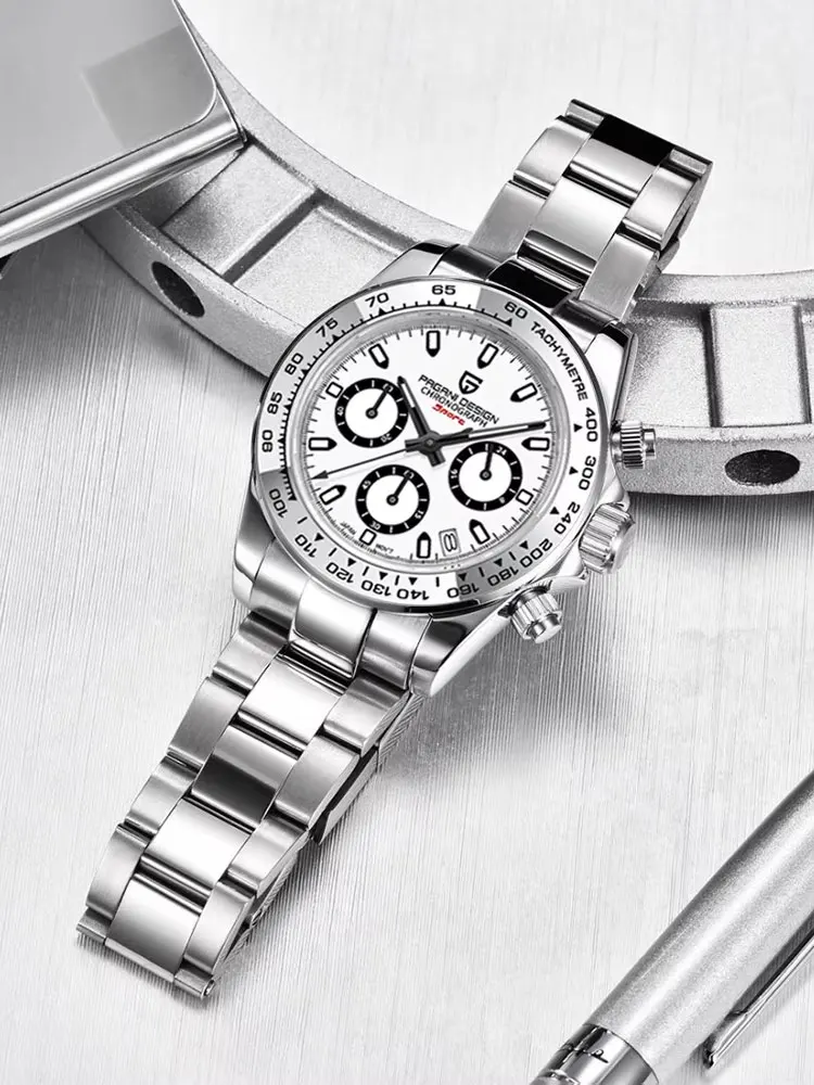 PAGANI DESIGN Neue Quarzuhr 40mm herren Uhr VK63 Chronograph Edelstahl Wasserdichte Armbanduhr Geschenk Uhren Reloj Hombre