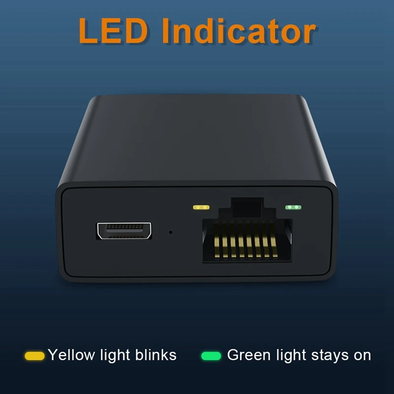 Сетевая карта Micro-USB, адаптер Ethernet с Micro-USB на 100 м, сетевая карта для 4K Fire TV Stick, коммутатор Ethernet, маршрутизатор