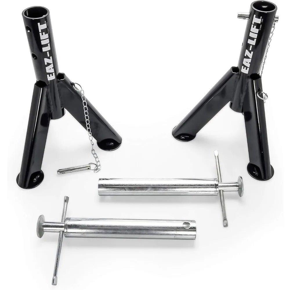 Telescopic RV Jack Set - Extends from 16 to 30 Inches, Supports 6,000 lbs