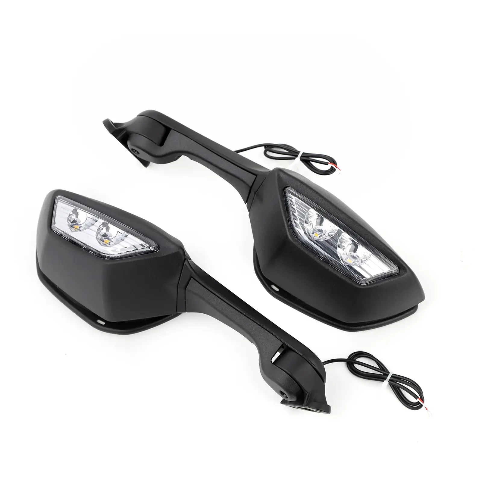Motorcycle Rearview Mirrors with Built-In Turn Signals Fit for Kawasaki ZX-10R 2021-2023