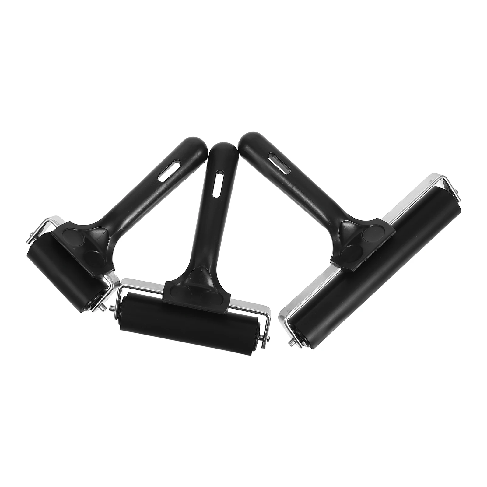 

3 Pcs Printmaking Rollers Rubber Ink Brayers Craft Gluing Painting Tools Art Supplies Easy Clean Professional Results Teaching