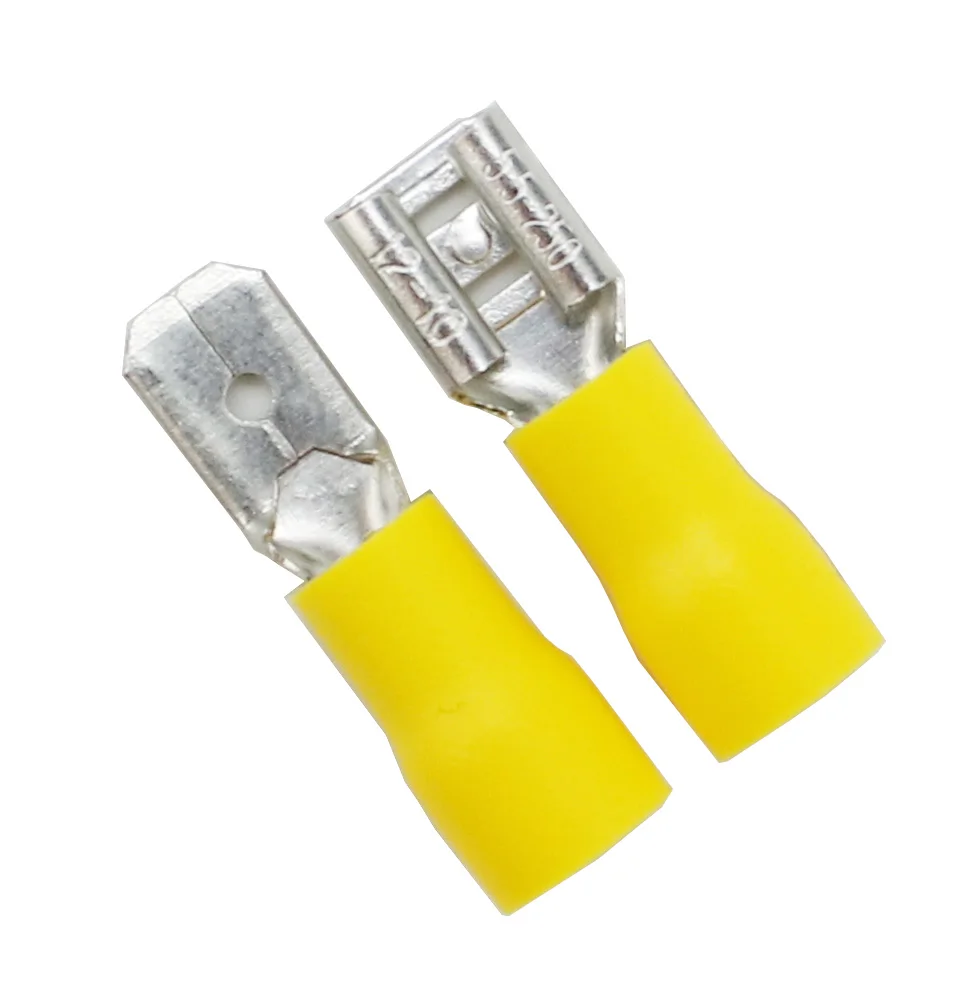 FDD5.5-250/MDD5.5-250 Female+Male Female male Insulated Electrical Crimp Terminal for  Cable Wire Connector
