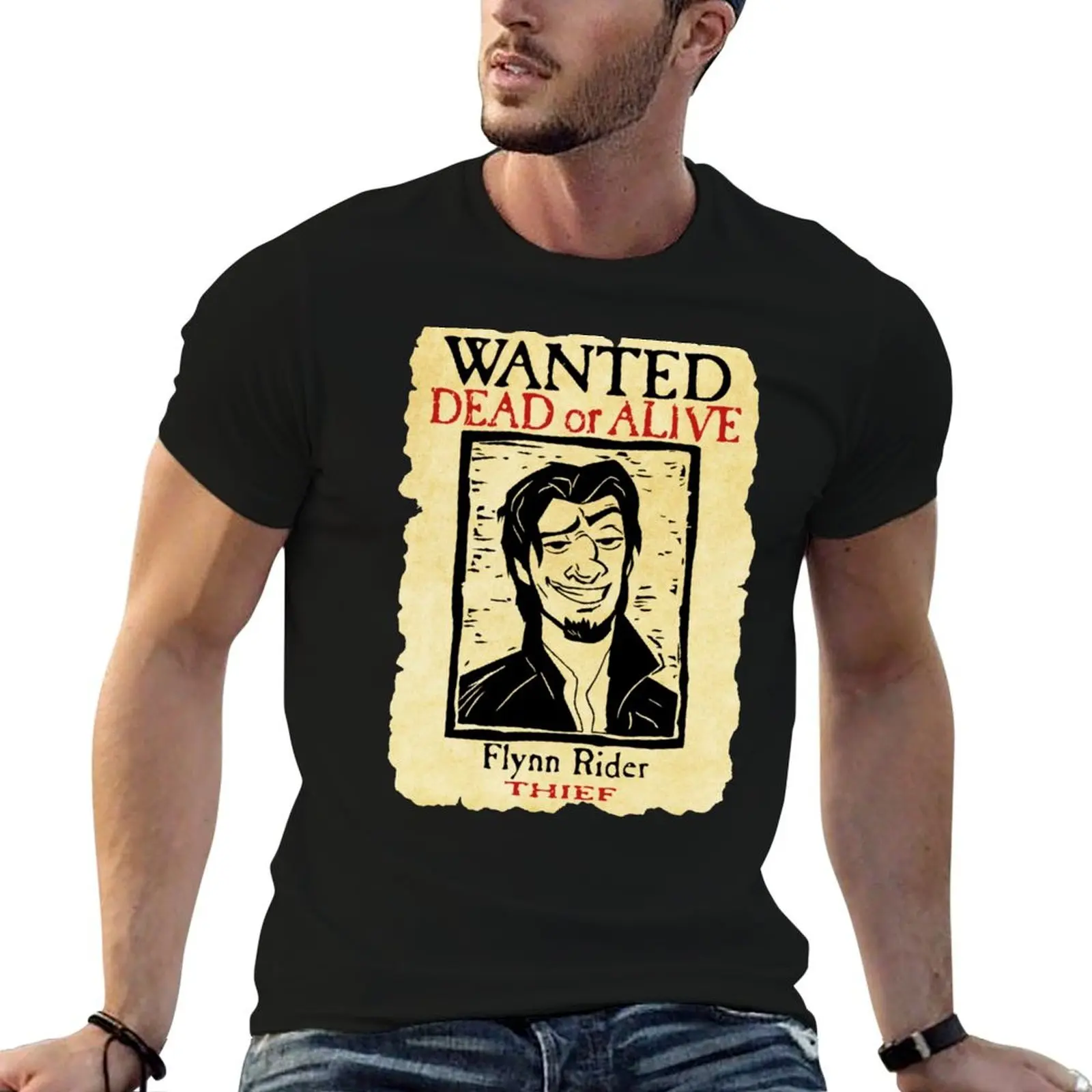 

Wanted-Flynn-Rider-Broken-Nose-Triblend T-Shirt funny t shirts cotton man t shirts for men T-Shirt