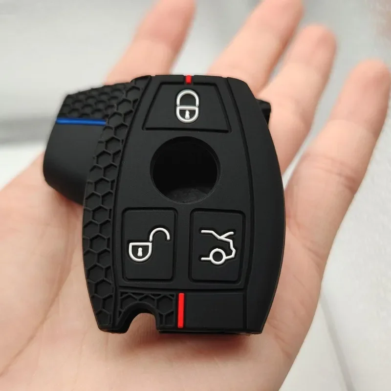 Silicone Car Samrt Key Fob Case Cover For Mercedes Benz A B C E S G Class W204 W205 W212 W213 W176 W177 GLC CLA AMG Accessories