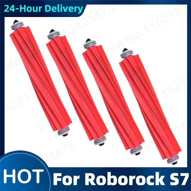 Abnehmbare Gummi Hauptwalzenbürste Zubehör für Roborock S7 Maxv S70 S75 T7S Plus Roboter Staubsauger Ersatzteile