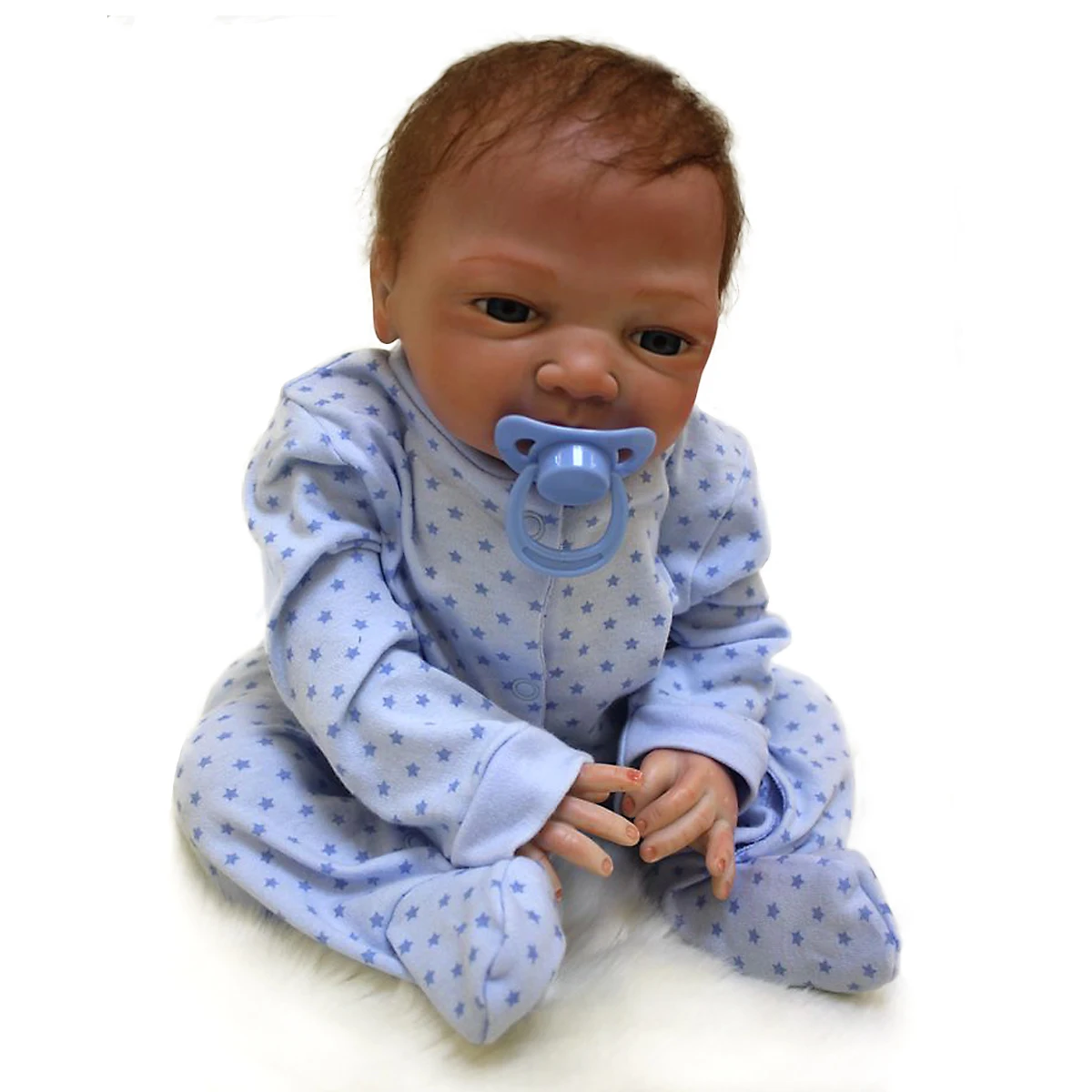 

20 Inch Reborn Bebe Newborn Doll Handmade Lifelike Rooted Mohair Doll bebe reborn menina de muñecas reborn reales