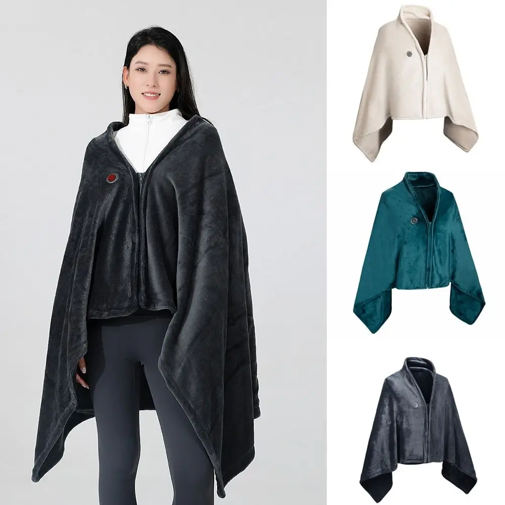 

High Quality Wearable USB Electric Heated Blanket 3 Heating Levels Portable Heating Lap Blanket Washable Warming Shawl Winter