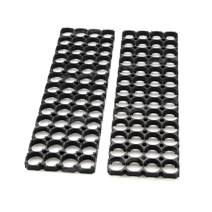 

4*13 18650 Battery Holder Bracket Cell Safety Anti Vibration Plastic Cylindrical Brackets For 18650 Lithium Batteries