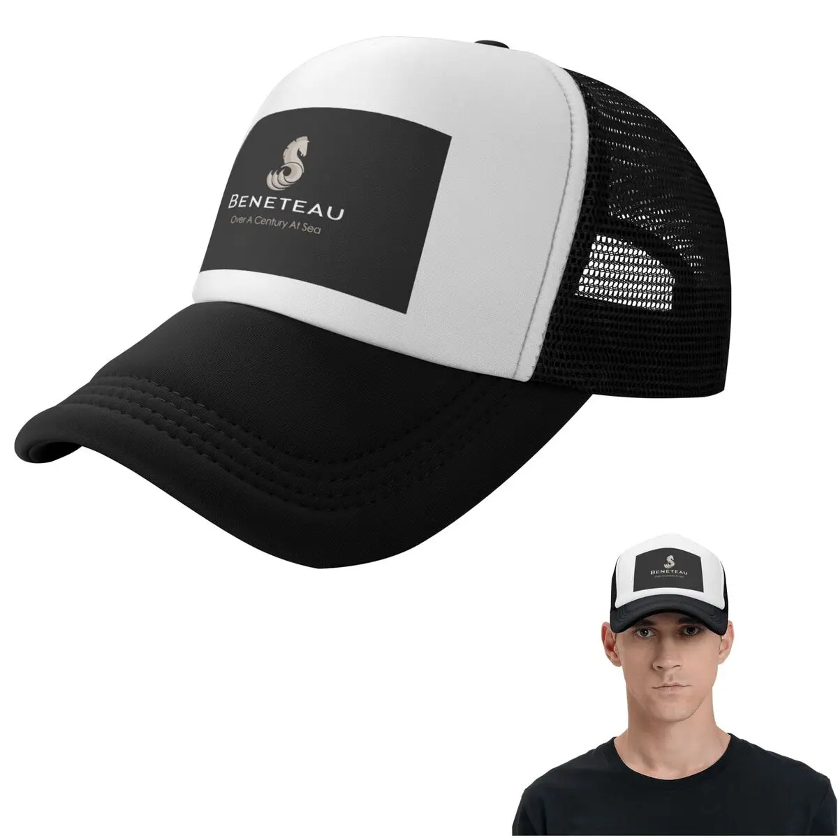 Beneteau Sailboat Sailing Yacht POCKET SIDE Cap Casual Mesh Baseball Caps Adjustable Hat Hip Hop Summer Unisex Baseball Hats