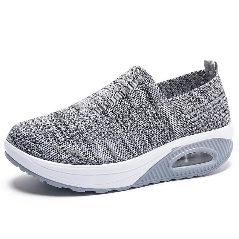 New Air Cushion Mesh Women Lightweight Casual Comfortable Breathable Outdoor Travel Shoes Flat Bottomed Sports Shoes for Women