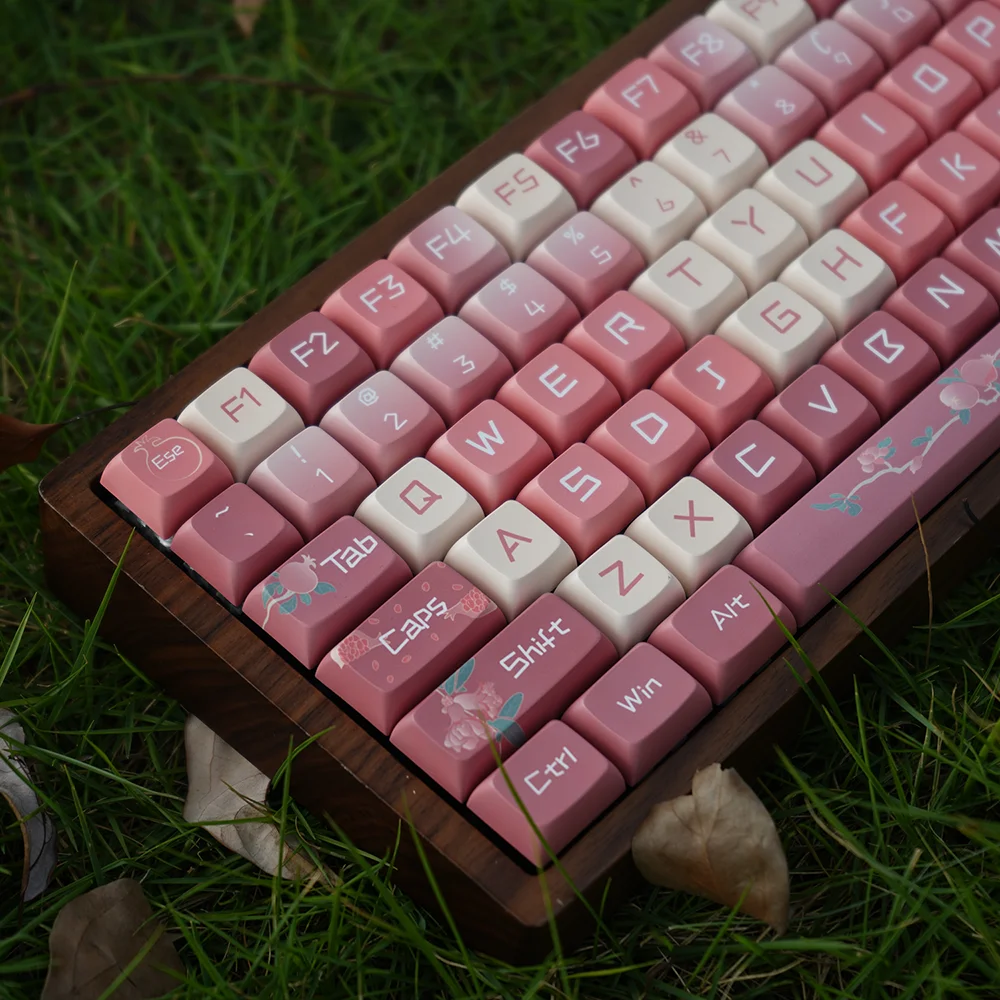 

Personalized keycaps original xda height pomegranate theme pbt keycaps small full set for mechanical keyboard