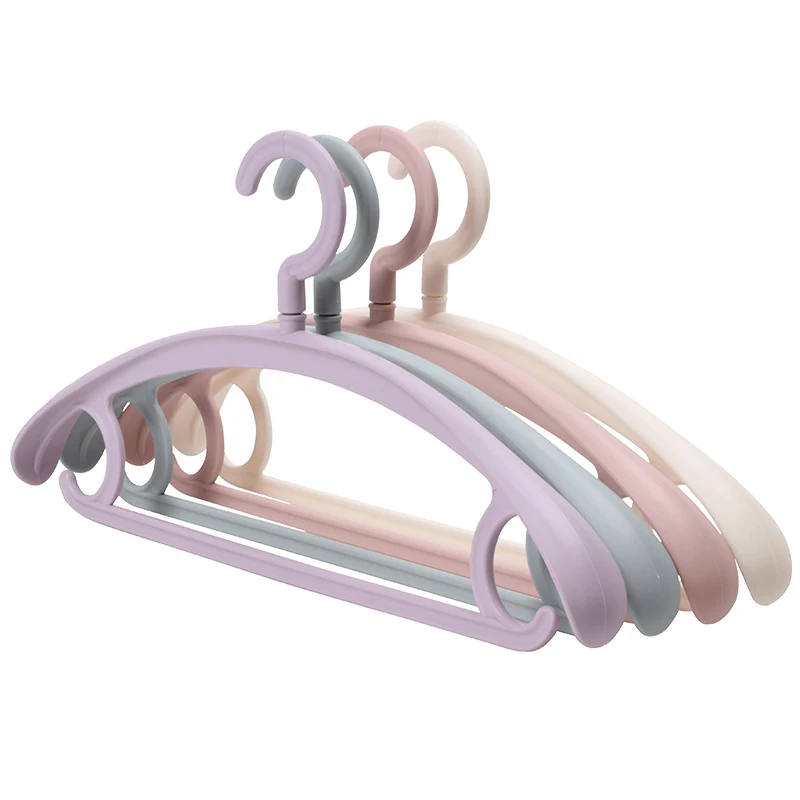 

10Pcs/lot 40/42cm Adult seamless and non-slip clothes hanger, a multifunctional plastic hook clothes drying rack for household u