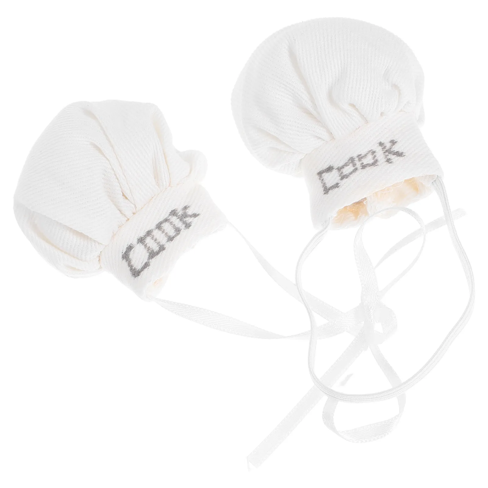 Mini Chef Hats for Stuffed Animals – 2pcs Small Cooking Caps for Dollhouse Kitchen Dress-Up & Bear Play