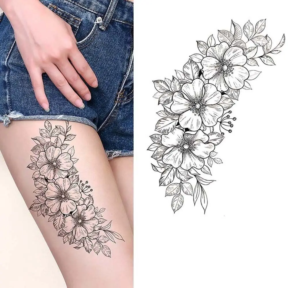 Fuß Arm Schmetterling Quallen Beauty Tool wasserdichte temporäre Tattoos Tattoo Aufkleber Blume Tattoo Aufkleber gefälschte Tattoo Aufkleber