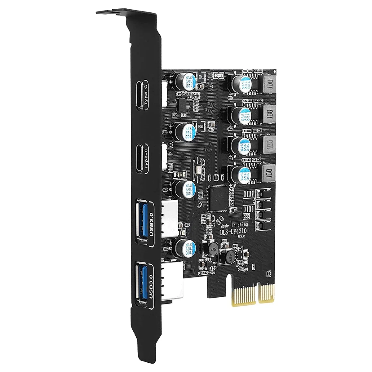 

4 Ports PCIE to USB 3.0 Expansion Card PCI Adapter Card for Desktop PC , Support WindowsXP/7/8/10