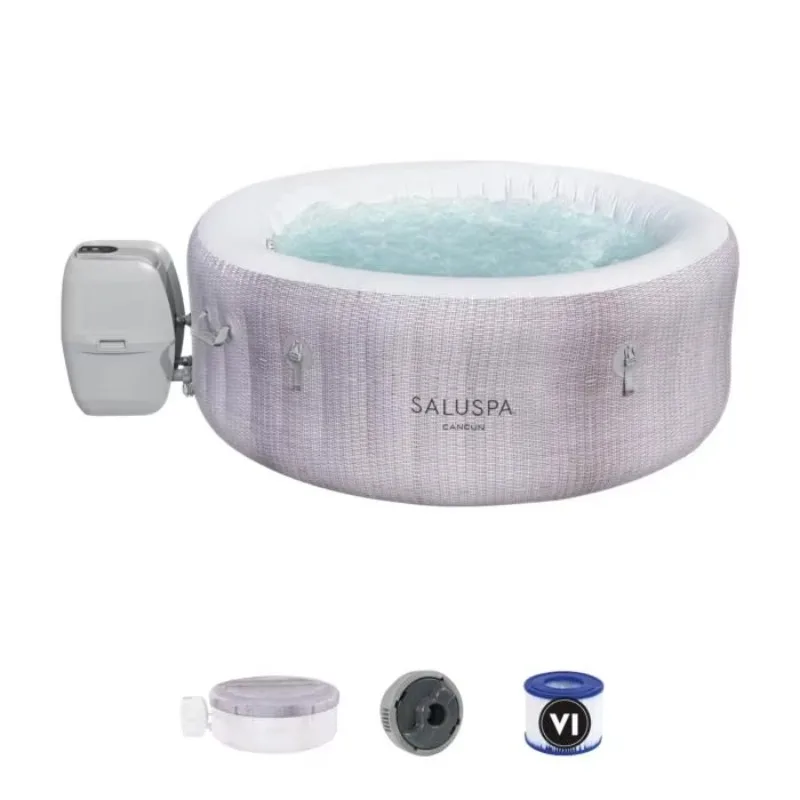

STLF 60004 Inflatable LAY-Z-SPA Pool with Multi-colored LED Light Spa
