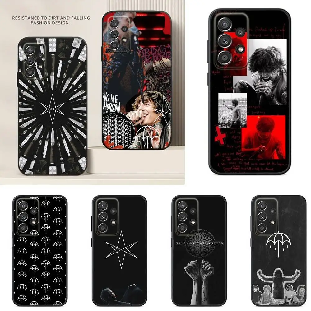 

Bring Me The H-Horizons BMTH Phone Case For Samsung S24,23,22,21,20,10,10E,S9 Plus FE Note 20 Ultra 10,9 Plus Black Case
