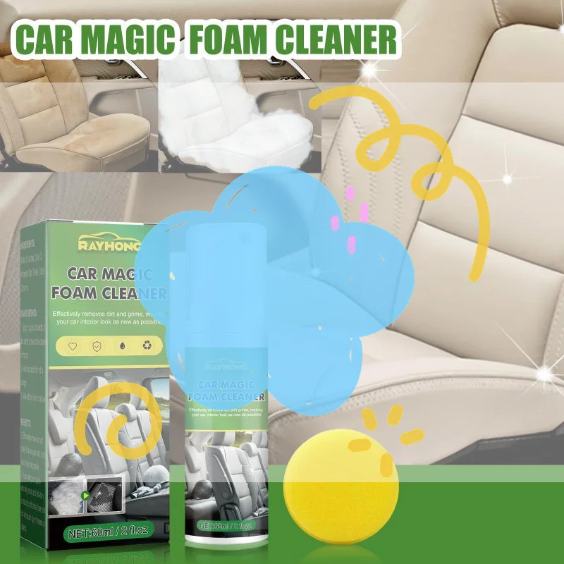 

Автомобильный чистящий пенный гель Magic Foam: высокоэффективное универсальное средство для удаления пятен из салона автомобиля