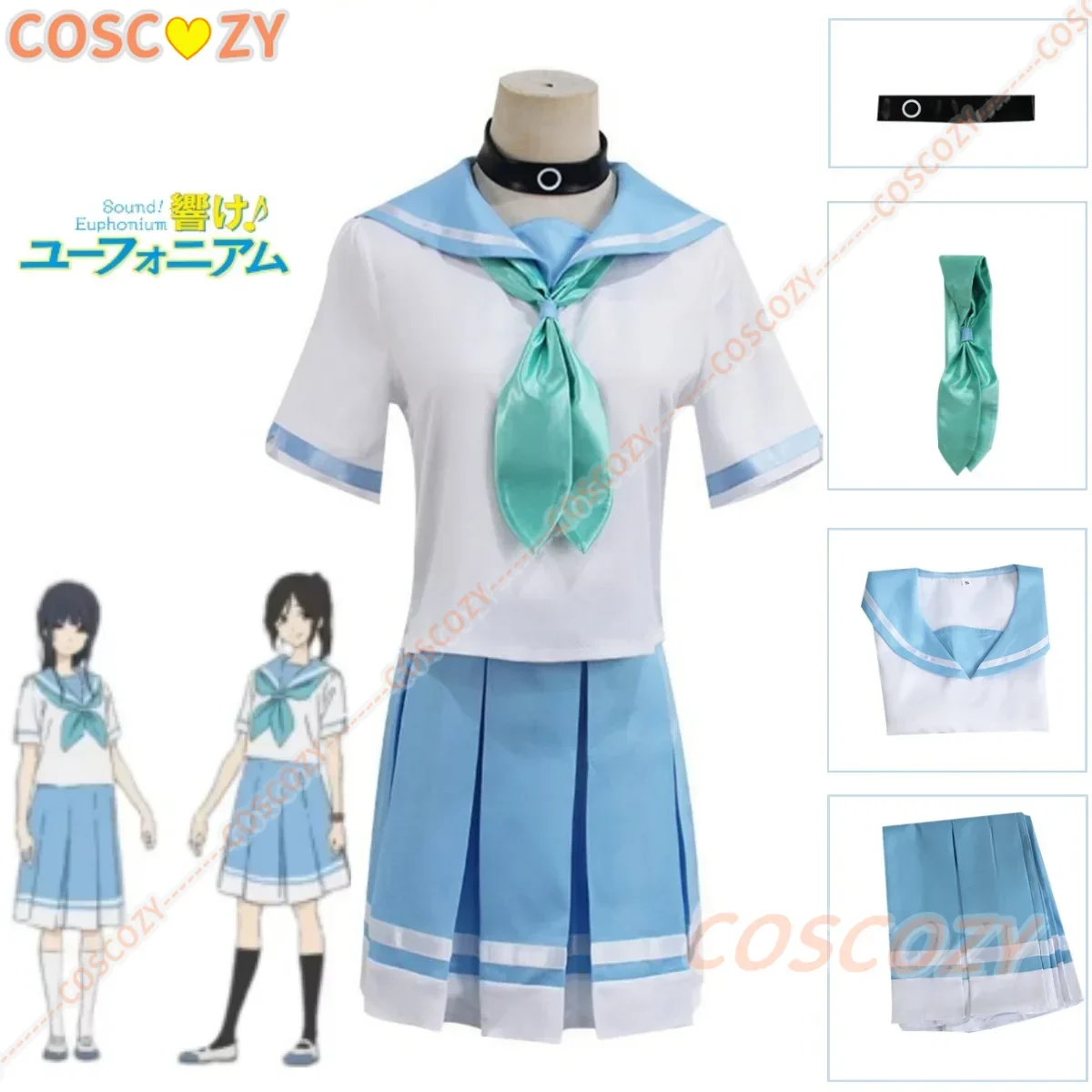 

Anime Cosplay Mizore Kasaki Nozomi Cosplay Costume Woman Girls Blue Uniform Top Skirt Set Custom Size