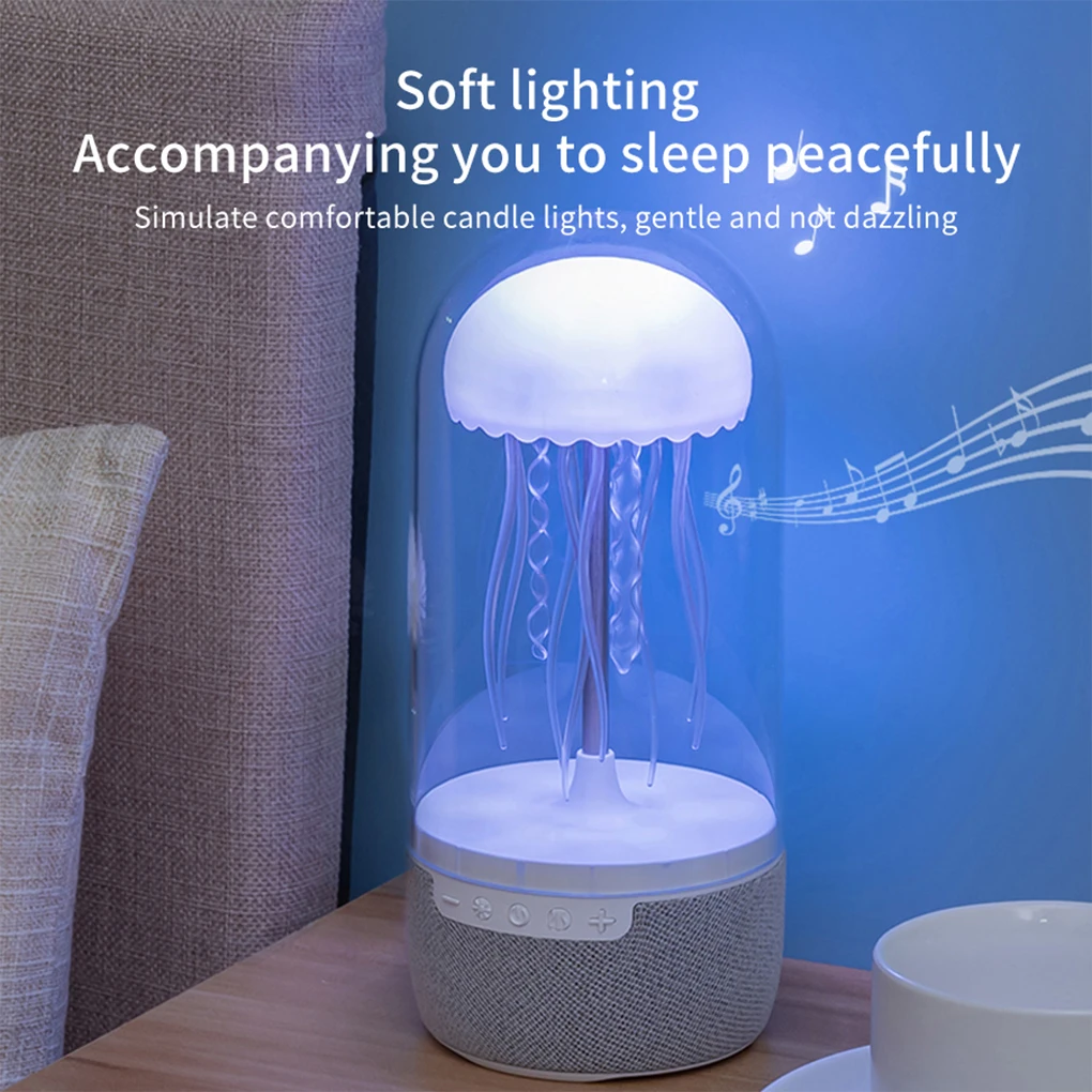 Bluetooth-Compatible Speaker HiFi Lights Move Music Eight Color Temperature Modes Rainbow Lights