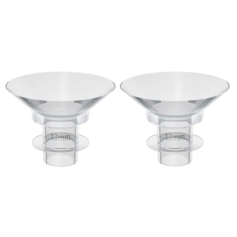 

2Pcs Wearable Breast Pump Flange Inserts Soft Flexible Silicone Replacements Bpa-Free Easy to Gift for Nursing