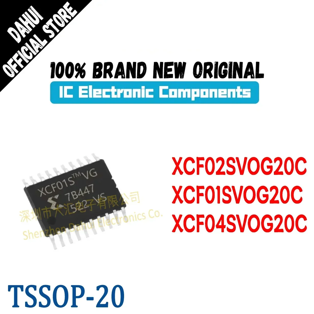 (1Piece) 100% New Original XCF01SVOG20C XCF02SVOG20C XCF04SVOG20C XCF01SVOG20 XCF01SV XCF02S XCF04S IC Chip TSSOP-20 In stcok