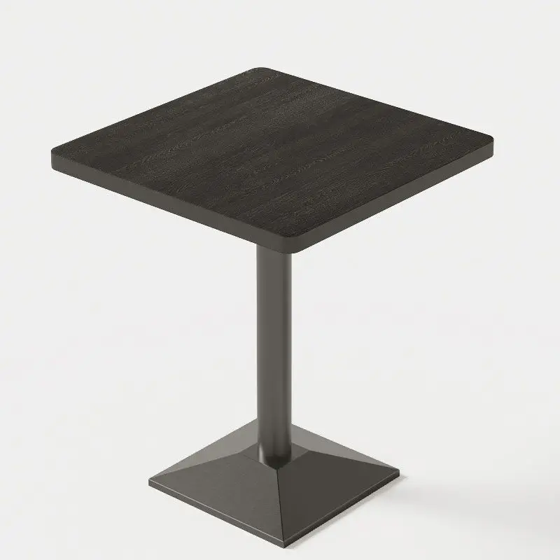 // Table And Chairs Set Black Plated Stainless Steel Legs For Restaurant Hotel Table And Chairs