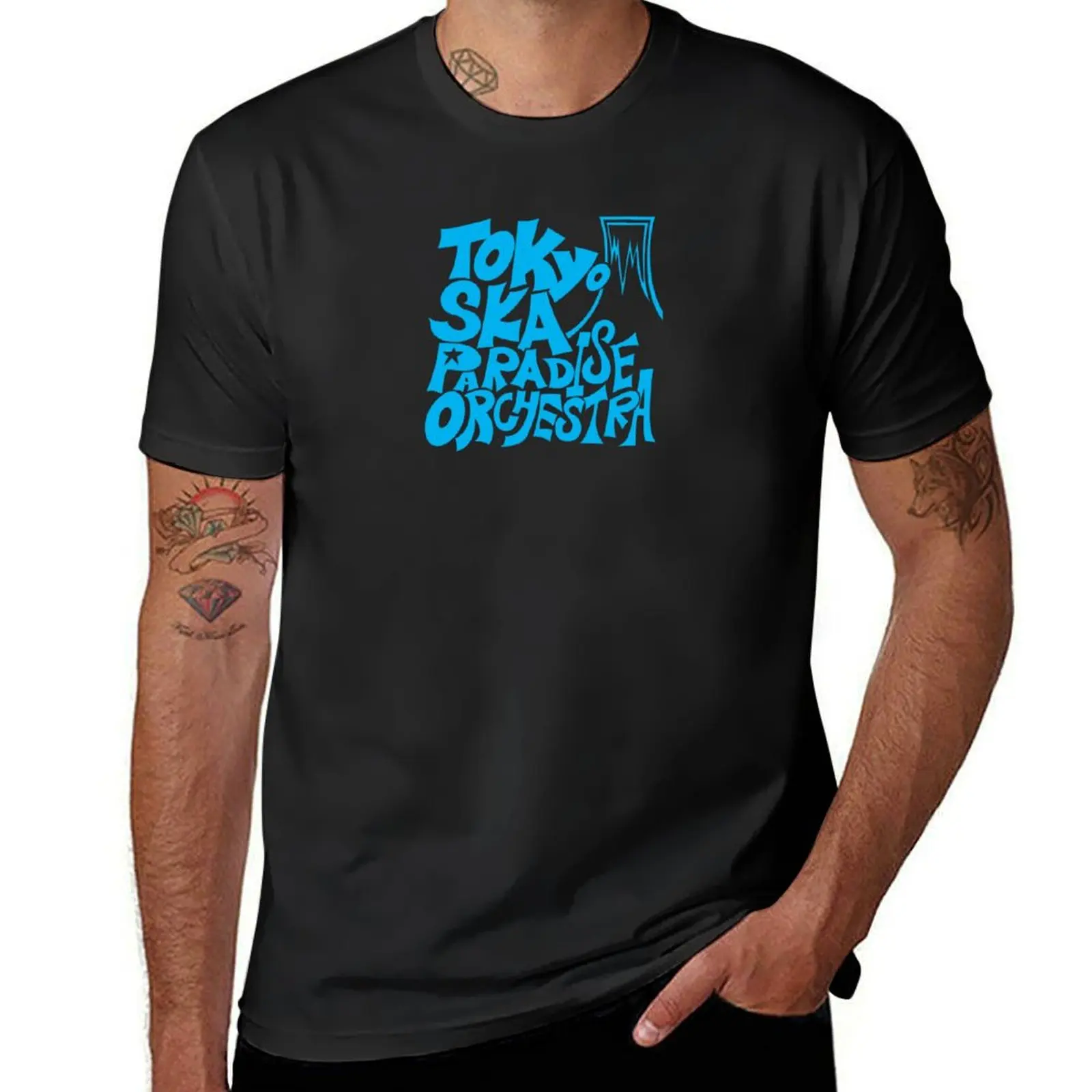 

Tokyo Ska Paradise Orchestra - Ska Blue Groove: Captivating Rhythms in Blue T-Shirt anime cute tops sweat mens t shirt