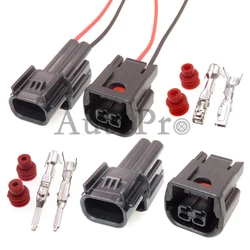 1 Set 2 hole 6181-6851 6189-7408 AC Assembly Automobile Fog Lamp Wire Cable Sockets Car Plastic Housing Connector For Honda