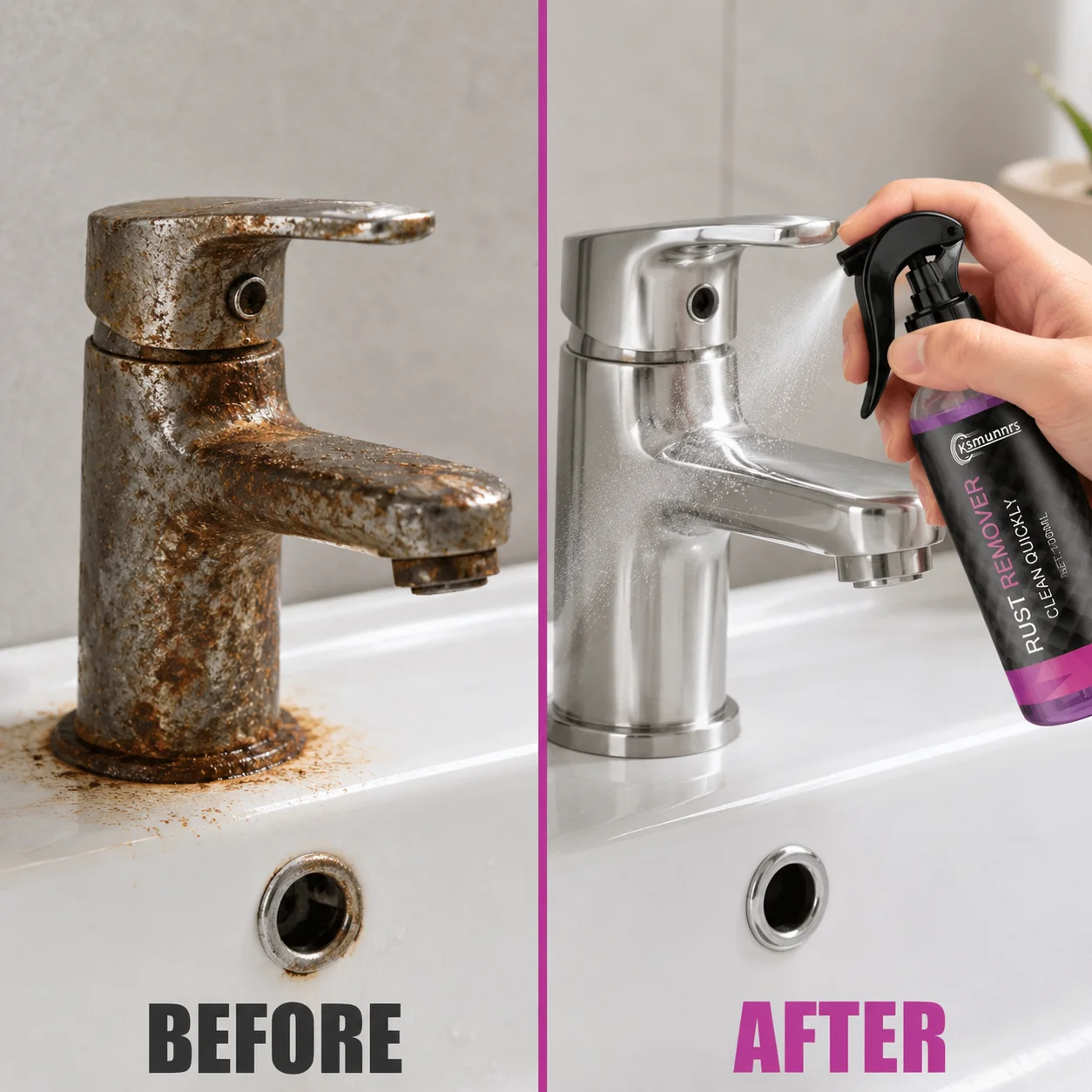 Magic Rust Remover Spray 100ml Instantly Dissolves Rust and Restores Metal Surfaces