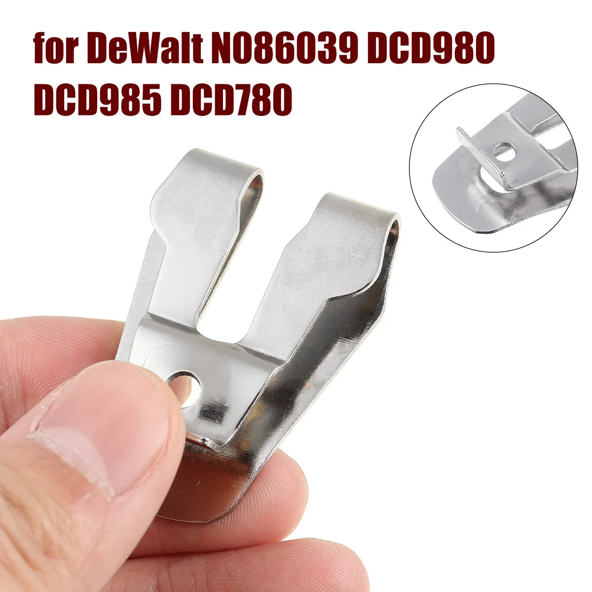 Stainless Steel Belt Clip Hook Max For DeWalt Belt hook N086039 DCD980 DCD985 DCD780 DCD785C2 DCD780C2 DCD740C1 DCF880B DCF880L2