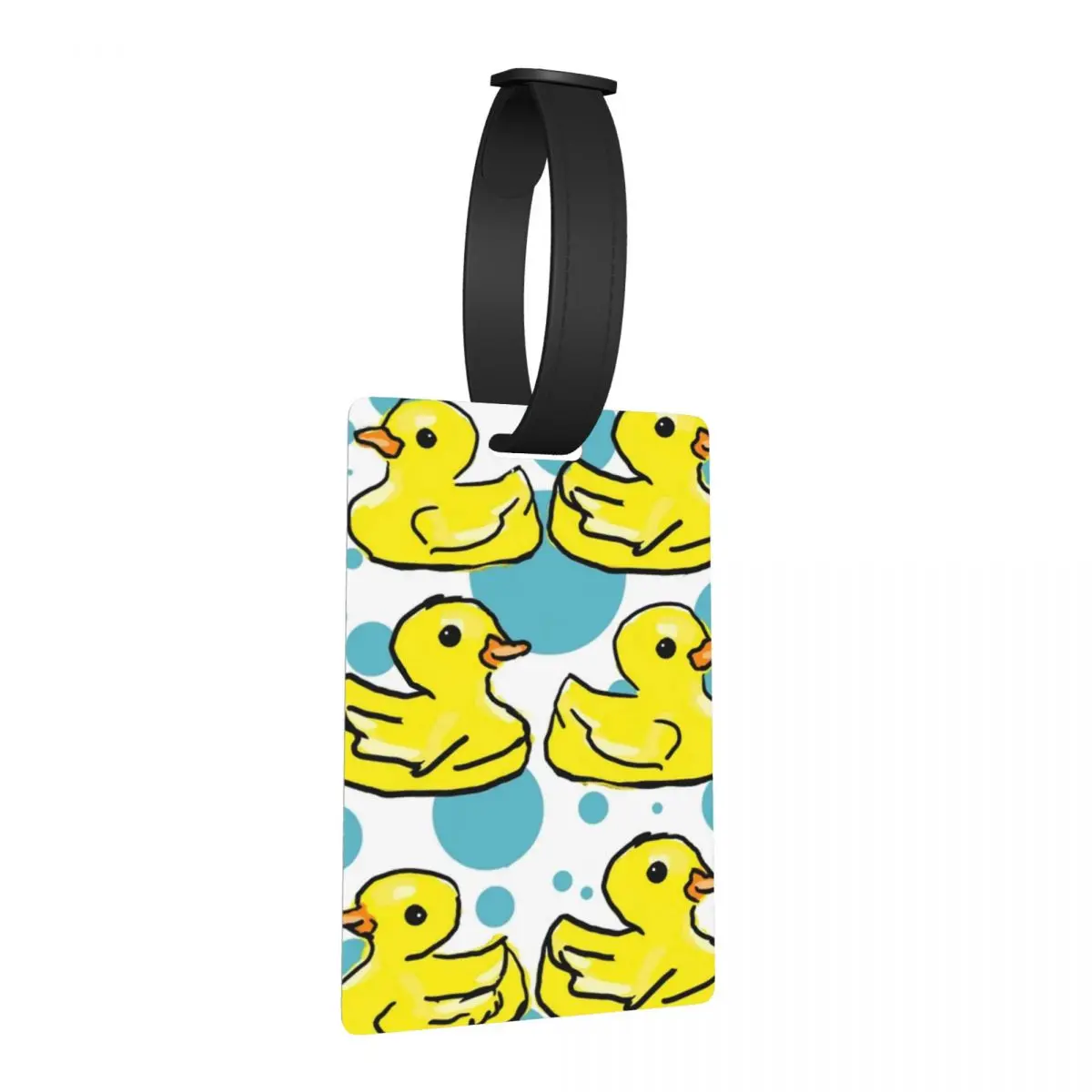 

Rubber Duck - Yellow Bright Happy Design Luggage Tags Suitcase Travel Fashion Baggage Boarding Tag Label Holder ID Name Address