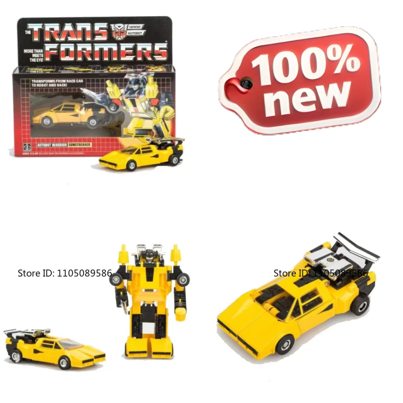 

Совершенно новый в наличии Трансформер G1-Sunstreaker Sunstreaker Популярная игрушка Мобильные готовые продукты Украшения Украшения Фигурка Подарок