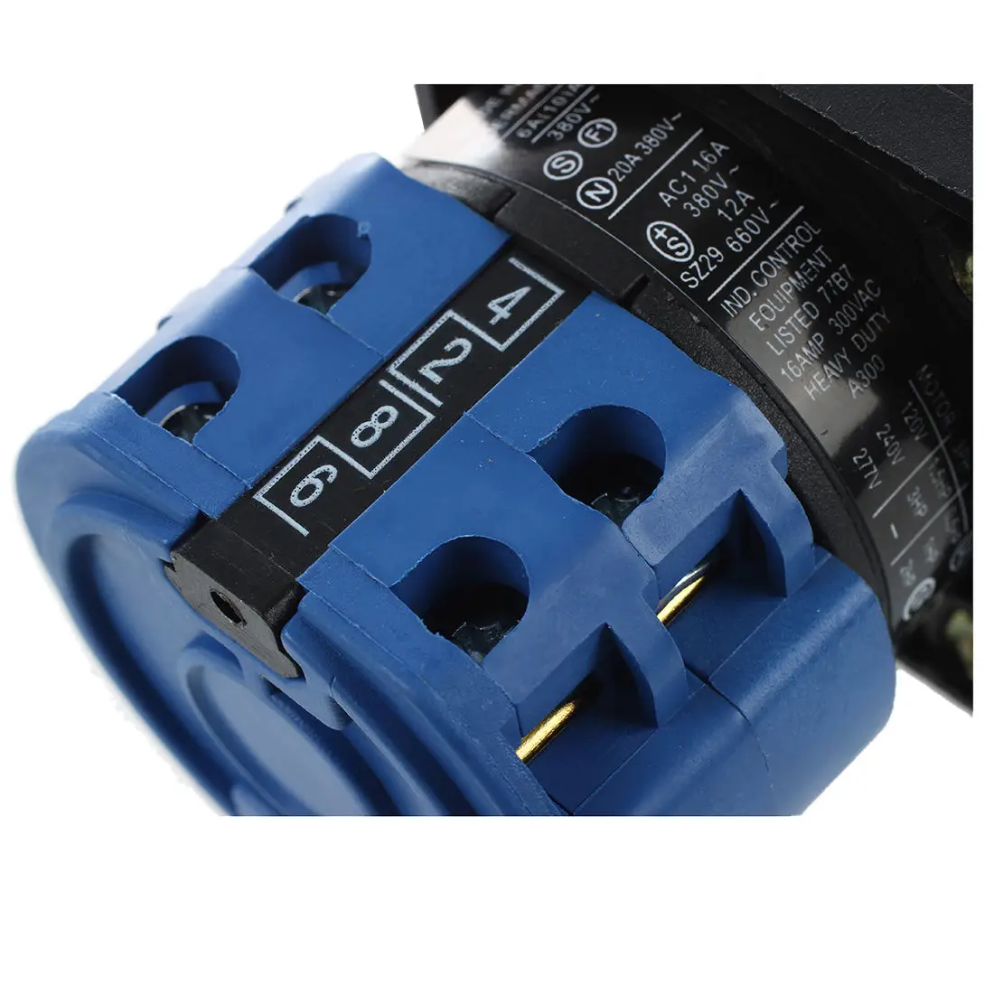 ABFKL 660V 20A 6 Terminals 4 Positions Rotary Cam Changeover Switch