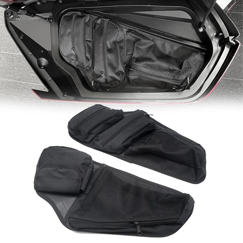 

Motorcycle Saddle Bag Lid Organizers Side Case Trunk Storage Gear Bag Pocket For Honda Gold Wing GL1800 F6B GL 1800 2018-Up