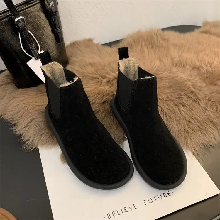 Snow Boots for Women 2025 New Autumn and Winter Popular Warm Cotton Shoes Fleece-Lined Thickeneded Boots Casual Short Botines image 5