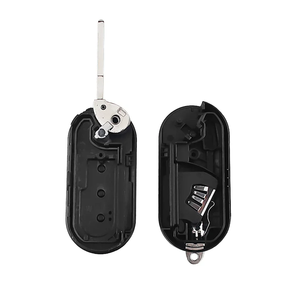 Keyyou 3 botões flip remoto chave para fiat 500 panda punto bravo ducato peugeot boxer citroen jumper auto sip22 lâmina