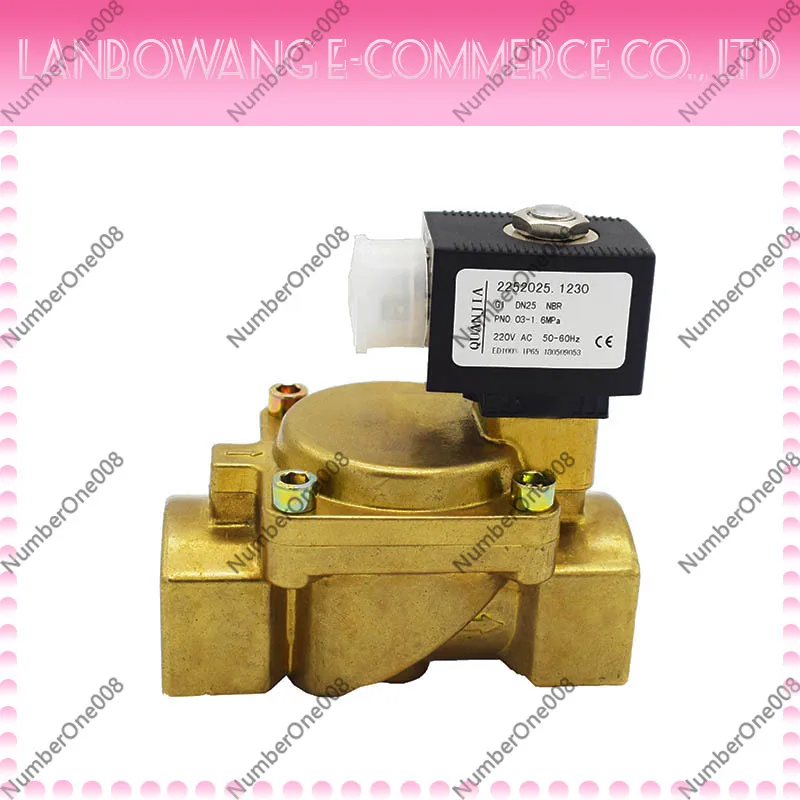 2/2 Way Normally Closed Brass Solenoid Valve Pilot Operated Diaphragm Threaded for Water