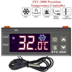 STC-3000 LED regolatore di temperatura digitale termostato termoregolatore incubatore 12V 24V 110V 220V interruttore Controller relè