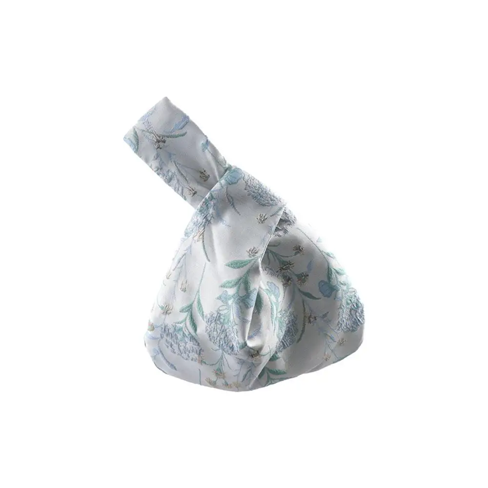 Flower Pendant Girls Storage Bags Tassel Knot Wrist Bag Cheongsam Accessories New Chinese Style Handbag Small Item Pouch image 5