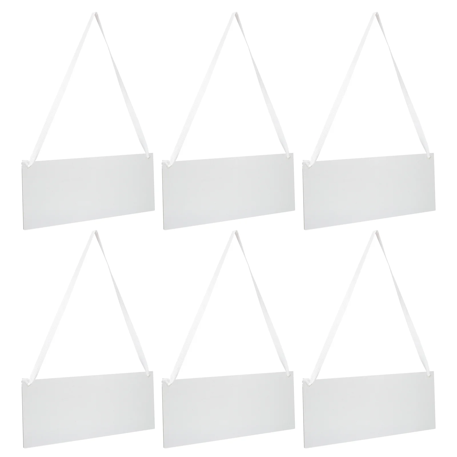 

6 Pcs Reserved Signboard Signs for Chair Wedding Decor Acrylic Clear Hanging Chairs Office